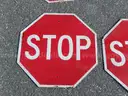USED (8) STOP SIGNS, (1) 25 SPEED LIMIT SIGN, (1) 20 MPH SIGN