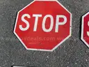 USED (6) STREET SIGNS, (2) STOP SIGNS, (1) DEAD END SIGN, (1) TOW AWAY ZONE SIGN
