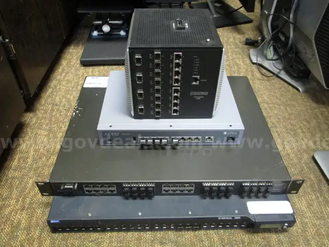 (4) USED NETWORK SWITCHES: (2) JUNIPER NETWORKS; (2) ITS EXPRESS