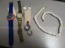 BAG OF VARIOUS USED COSTUME JEWELRY