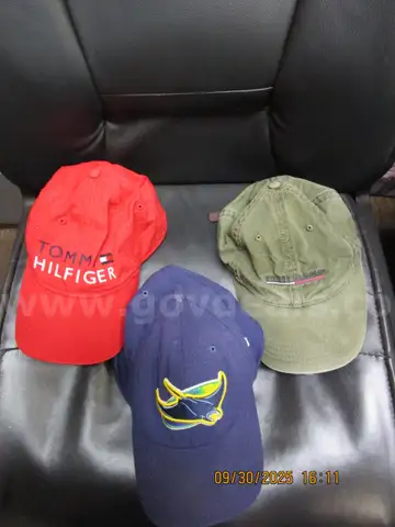 (3) USED BALL CAPS