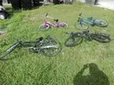 USED (1) MONGOOSE CROSSWAY 250 BIKE, (1) HUFFY ROCK CREEK BIKE, (1) KENT 2 COOL BIKE, (1) HYPER BIKE