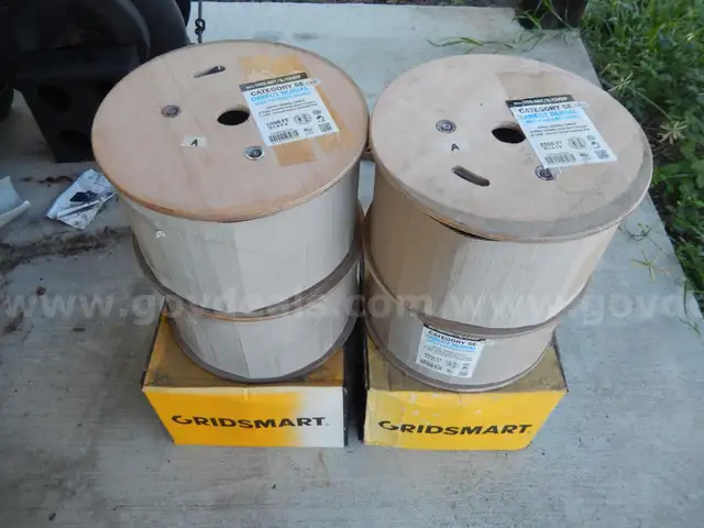 NEW/OLD STOCK (6) SPOOLS OF CAT 5E DIRECT BURIAL 1000FT