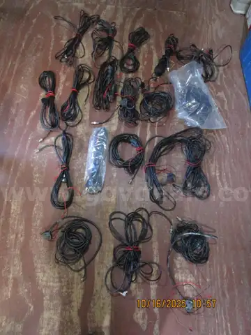 (20) CO-AXIAL AND CAMERA CABLES- ONE NEW, THE REST ARE USED.