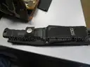 (1) USED MACHETE IN BLACK SHEATH; (1) USED SOG KNIFE IN BLACK SHEATH; (1) USED LEATHER HOLSTER; (1) USED CAMO HOLSTER