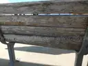 USED (2) WOODEN/CONCRETE BENCHES, (2) WOODEN/METAL BENCHES