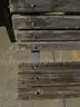 USED (2) WOODEN/CONCRETE BENCHES, (2) WOODEN/METAL BENCHES