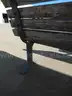 USED (2) WOODEN/CONCRETE BENCHES, (2) WOODEN/METAL BENCHES