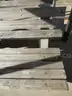 USED (2) WOODEN/CONCRETE BENCHES, (2) WOODEN/METAL BENCHES