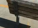 USED (2) WOODEN/CONCRETE BENCHES, (2) WOODEN/METAL BENCHES