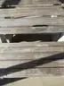USED (2) WOODEN/CONCRETE BENCHES, (2) WOODEN/METAL BENCHES