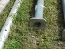 USED (2) ALUMINIUM ROUND POLES, (6) METAL TRAFFIC POLES, (1) SQUARE SIGN POST, (1) ALUMINIUM CURVED POLE