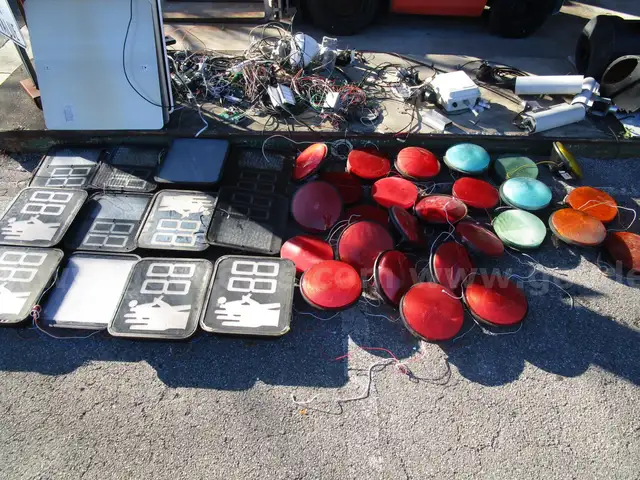 BATCH OF (38) USED TRAFFIC LIGHTS