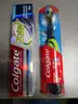 (1) UNOPENED COLGATE 360 FLOSS-TIP 5X CLEANING ACTION TOOTHBRUSH; (1) UNOPENED TOTAL WHOLE MOUTH HEALTH TOOTHPASTE
