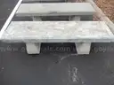 USED (4) CONCRETE BENCHES 18&#x22; H x 72&#x22; L x 20&#x22; W
