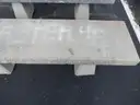 USED (4) CONCRETE BENCHES 18&#x22; H x 72&#x22; L x 20&#x22; W