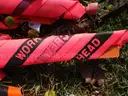 (19) USED TRAFFIC ROAD SIGNS; NYLON AND PLASTIC