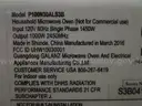 (1) USED HAMILTON BEACH MICROWAVE, P100N30ALS3B