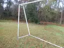 USED (1) METAL SOCCER GOAL 55" W x 98" H x 300" L