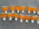 USED (28) SOLAR MASTER BARRICADE LIGHTS 877-917-6527 8" x 12"