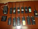 USED (1) MOTOROLA BATTERY CHARGER, (1) MOTOROLA HT750 WALKIE TALKIE, (11) MOTOROLA MTS2000 FLASH PORT WALKIE TALKIE