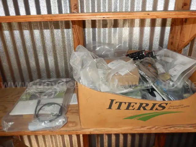 USED (1) BOX OF ASSORTED ITERIS ITEMS/HARDWARE