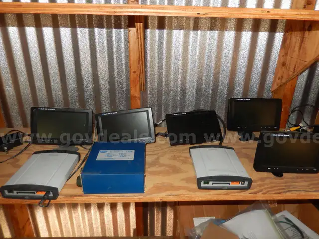 USED (5) COLORWIDE LCD MONITOR 7in, (2) BOSCH VIDEOJET X VJT-840XF-E, (1) RENO A&E 2-CHANNEL VEHICLE DETECTOR T-210-SS