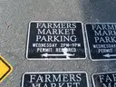 USED (6) FARMERS MARKET PARKING SIGNS, (2) 222 ROAD SIGNS, (1) 331 ROAD SIGN, (1) ROAD SIGN