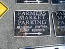USED (6) FARMERS MARKET PARKING SIGNS, (2) 222 ROAD SIGNS, (1) 331 ROAD SIGN, (1) ROAD SIGN