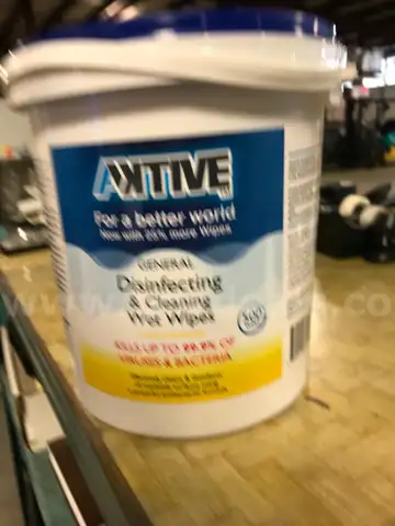 LOT OF DISINFECTING WIPES ON ONE PALLET.