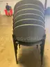 LOT OF 44 GRAY VINYL STACKING CHAIRS