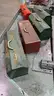 5 small metal toolboxes