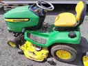 TWO JOHN DEERE RIDING MOWERS X500  (ONE RUNNING ONE PARTS)