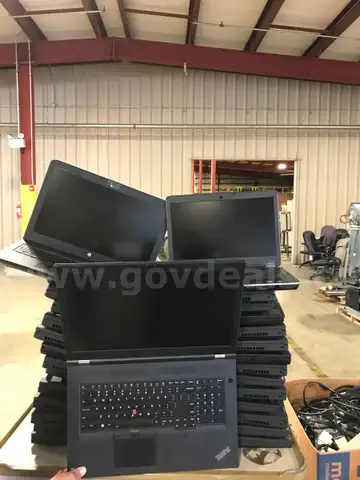LOT OF LAPTOPS, COMPUTERS, PRINTERS, MONITORS, CABLES AND MISC ITEMS ON ONE PALLET.