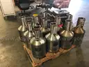 LOT OF STAINLESS DECLB KITS, WEIGHT SET METRIC AND PROVER  GALLON ON ONE PALLET.