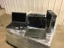 LOT OF LAPTOPS, COMPUTERS, PRINTERS AND MISC. ITEMS ON TWO PALLETS.