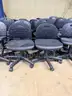 Lot of 39 Black Rolling Chairs
