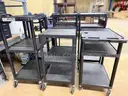 Lot of 6 Media Carts