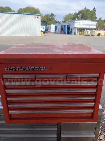 US General Orange Tool Box