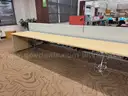 Double-Sided Long Computer Desk