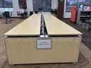 Double-Sided Long Computer Desk