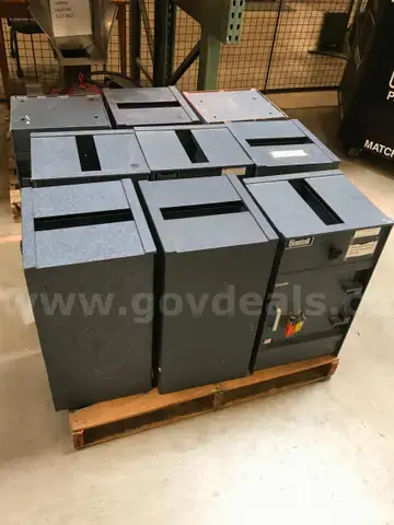 Set of Nine Gardall Deposit Safe with Rotary Top Load