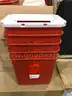 Pallet of Medline sharps container slide lid (red) 2gallon