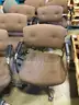 Set of 8 United Chair Brown Office Chairs