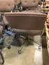 Set of 8 United Chair Brown Office Chairs