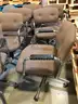 Set of 8 United Chair Brown Office Chairs