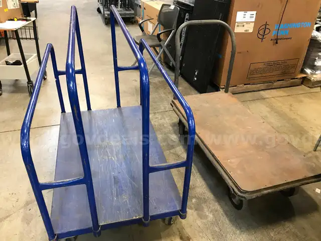 Set of 2 Steel Hand Trolley/Moving Carts