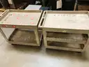 Set of 2 Rubbermaid Commercial Utility Carts