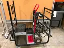 Mizuho OSI STENT Tray, Mizuho modular accessory cart and Dayton dolly