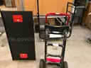 Mizuho OSI STENT Tray, Mizuho modular accessory cart and Dayton dolly